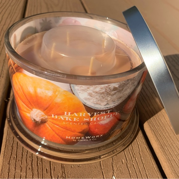🆕 HARVEST BAKE SHOPPE HARRY SLATKIN HOMEWORX 4 WICK, 18oz CANDLE NWTS! - Picture 5 of 5